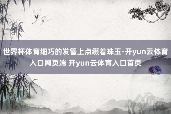 世界杯体育细巧的发簪上点缀着珠玉-开yun云体育入口网页端 开yun云体育入口首页