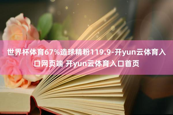 世界杯体育67%造球精粉119.9-开yun云体育入口网页端